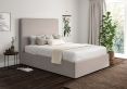 Napoli Linea Fog Upholstered Ottoman Compact Double Bed Frame Only