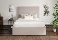 Napoli Linea Fog Upholstered Ottoman Compact Double Bed Frame Only