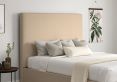 Napoli Linea Linen Upholstered Ottoman Single Bed Frame Only