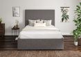 Napoli Trebla Charcoal Upholstered Ottoman King Size Bed Frame Only