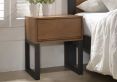 Harmony Olivia 1 Drawer Bedside Only - Wooden/Charcoal