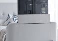 Olivia Upholstered TV Bed Shell - King Size Bed Frame Only