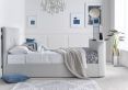 Olivia Upholstered TV Bed Shell - Double Size Bed Frame Only