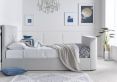 Olivia Upholstered TV Bed Shell - Double Size Bed Frame Only