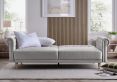 Chesterfield Natural Upholstered Sofa Bed