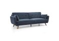 Saltaire Ink Velvet Sofa Bed