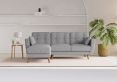 Saltaire Light Grey Corner Sofa Bed
