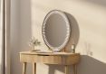 Oslo 1 Drawer Oak Finish Dressing Table and Stool Including Mirror