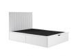 Onelife Off White Upholstered Ottoman Double Bed Frame