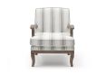 Parma Grey Stripe Chair