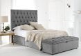 Ascot Tufted Upholstered Blanket Box - Harbour Silver