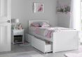 Portland White Solo Bed Frame Only