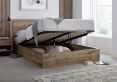 Chicago Industrial Oak Ottoman Storage Bed - Double Ottoman Only