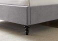 Lilly Upholstered Light Grey King Size Bed Frame Only