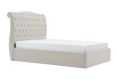 Lilly Upholstered Natural Ottoman King Size Bed Frame Only