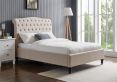 Lilly Upholstered Natural King Size Bed Frame Only