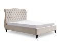 Lilly Upholstered Natural King Size Bed Frame Only