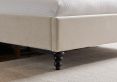 Lilly Upholstered Natural King Size Bed Frame Only