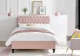 Lilly Upholstered Pink Super King Size Bed Frame Only