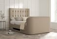 Dorchester Upholstered Arran Natural Ottoman TV Bed - Double Bed Frame Only
