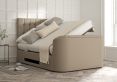 Dorchester Upholstered Arran Natural Ottoman TV Bed - Double Bed Frame Only