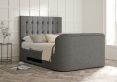 Dorchester Upholstered Arran Pebble Ottoman TV Bed - King Size Bed Frame Only