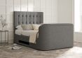Dorchester Upholstered Arran Pebble Ottoman TV Bed - Bed Frame Only