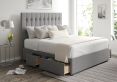 Rylee Classic 4Drw Continental Double Arran Pebble Headboard & Base