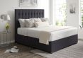 Rylee Classic 4 Drw Continental Gatsby Gun Metal Headboard and Base Only