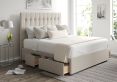 Rylee Classic 4Drw Continental Double Trebla Flax Headboard & Base