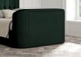 Dorchester Upholstered Hugo Bottle Green Ottoman TV Bed - King Size Bed Frame Only