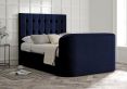 Dorchester Upholstered Hugo Royal Ottoman TV Bed - King Size Bed Frame Only