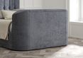 Dorchester Upholstered Hugo Platinum Ottoman TV Bed - King Size Bed Frame Only