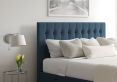 Rylee Ottoman Single Arran Cyan Headboard & Base