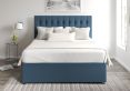 Rylee Ottoman Single Arran Cyan Headboard & Base