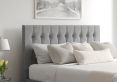 Rylee Ottoman King Size Arran Pebble Headboard & Base