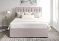 Rylee Ottoman Single Gouache Raspberry Headboard & Base