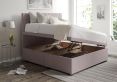 Rylee Ottoman Single Gouache Raspberry Headboard & Base