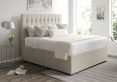 Rylee Ottoman Single Trebla Flax Headboard & Base