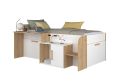 Sacha White Mid Sleeper Bed Frame