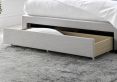 Savannah Grey Mist Upholstered King Size Drawer Bed Frame Only