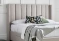 Savannah Natural Oat Upholstered King Size Drawer Bed Frame Only