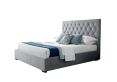 Savoy Grey Upholstered Ottoman Storage King Size Bed Frame Only