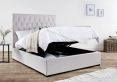 Savoy Stone Upholstered Ottoman Storage Double Bed Frame Only