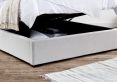 Savoy Stone Upholstered Ottoman Storage Double Bed Frame Only