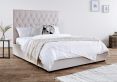 Savoy Stone Upholstered Ottoman Storage Double Bed Frame Only