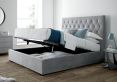 Savoy Grey Upholstered Ottoman Storage King Size Bed Frame Only