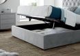 Savoy Grey Upholstered Ottoman Storage King Size Bed Frame Only