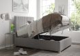 Levisham Ottoman Grey Saxon Twill Compact Double Bed Frame Only