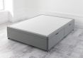 East Upholstered Velvet Silver Ottoman Double Base Only